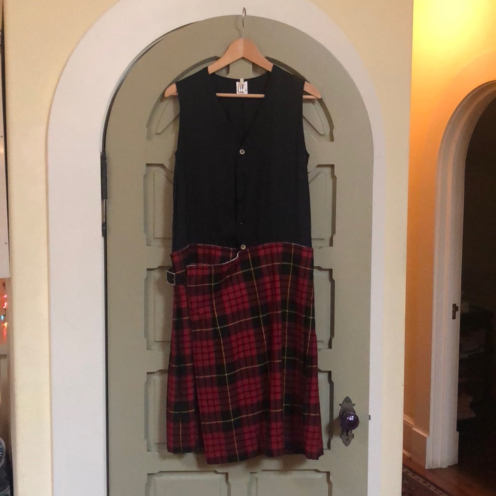 Comme dés Garçons black & red dress with jacket